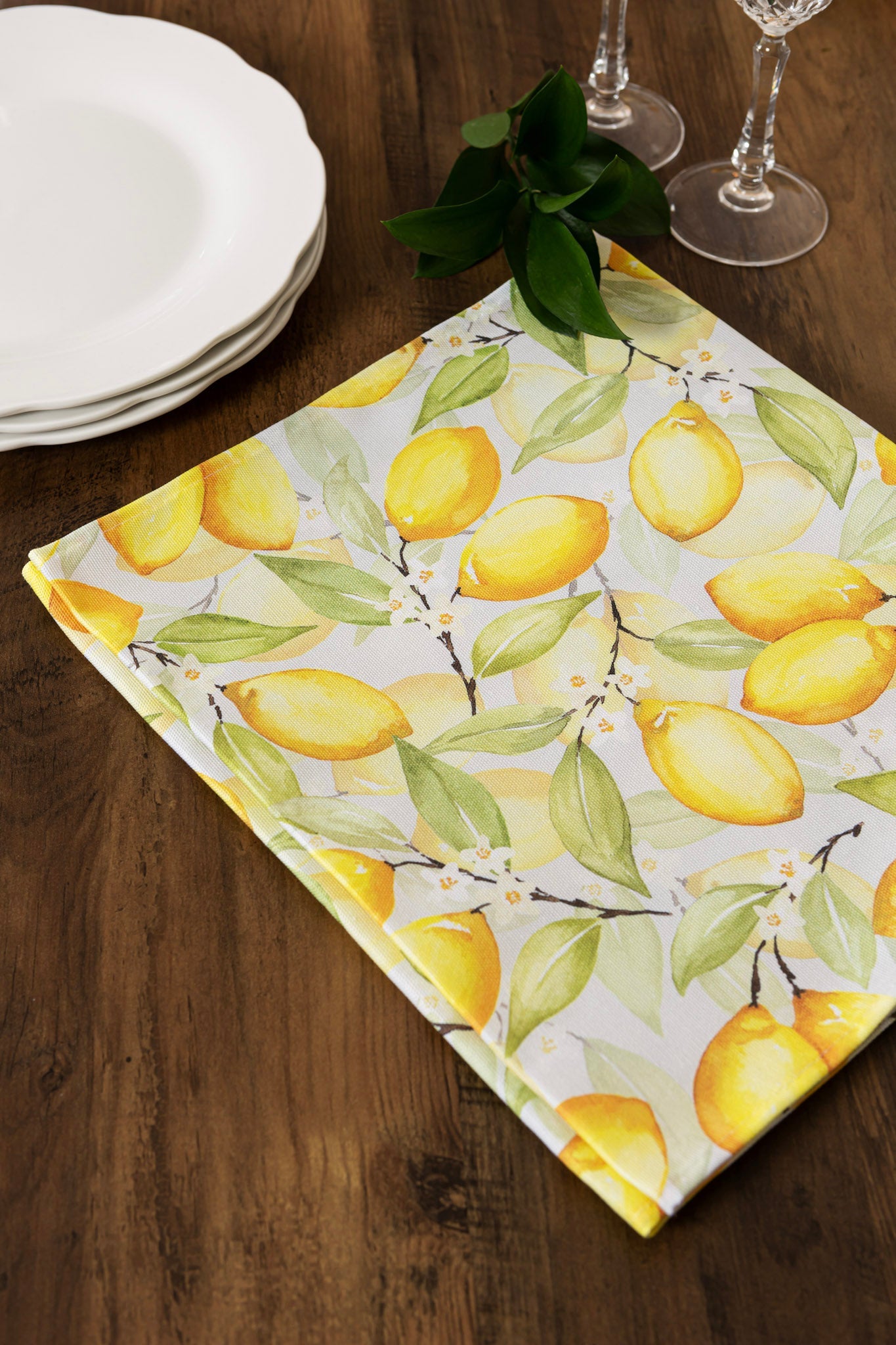 Summer Lemons Table Runner