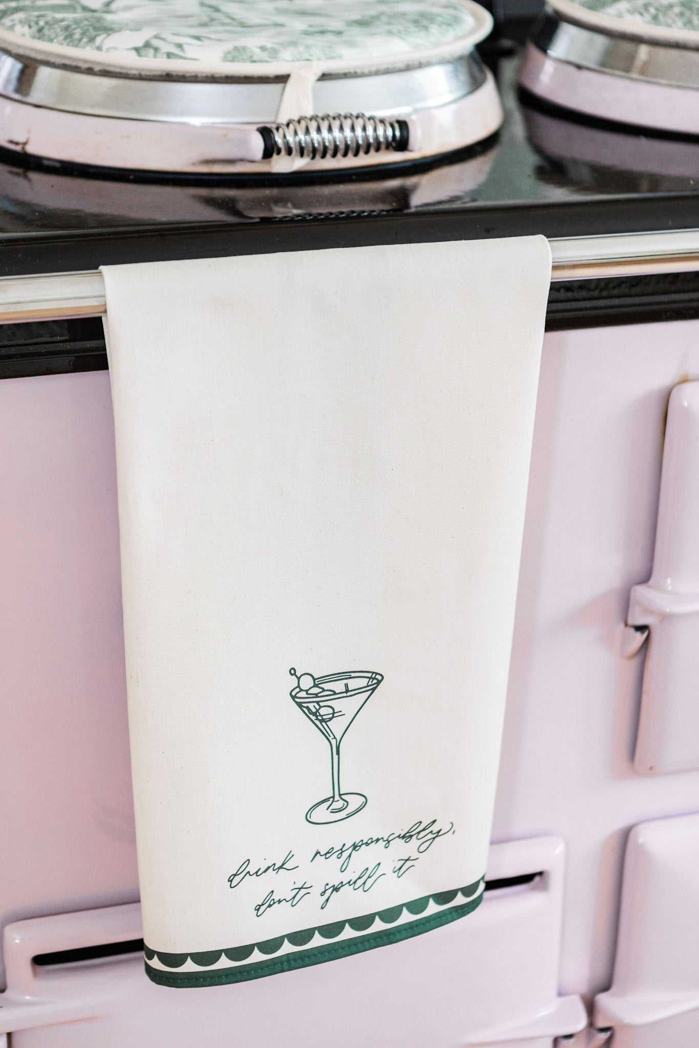 Drink Responsibly, Don't Spill Tea Towel