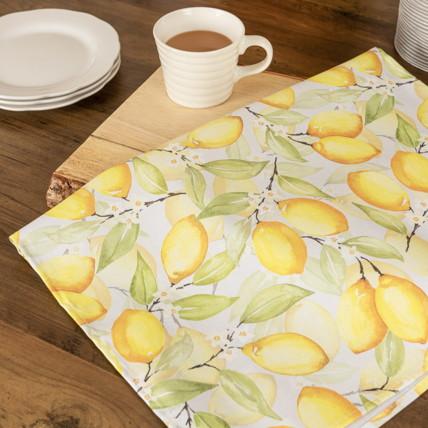 Summer Lemons Tea Towel
