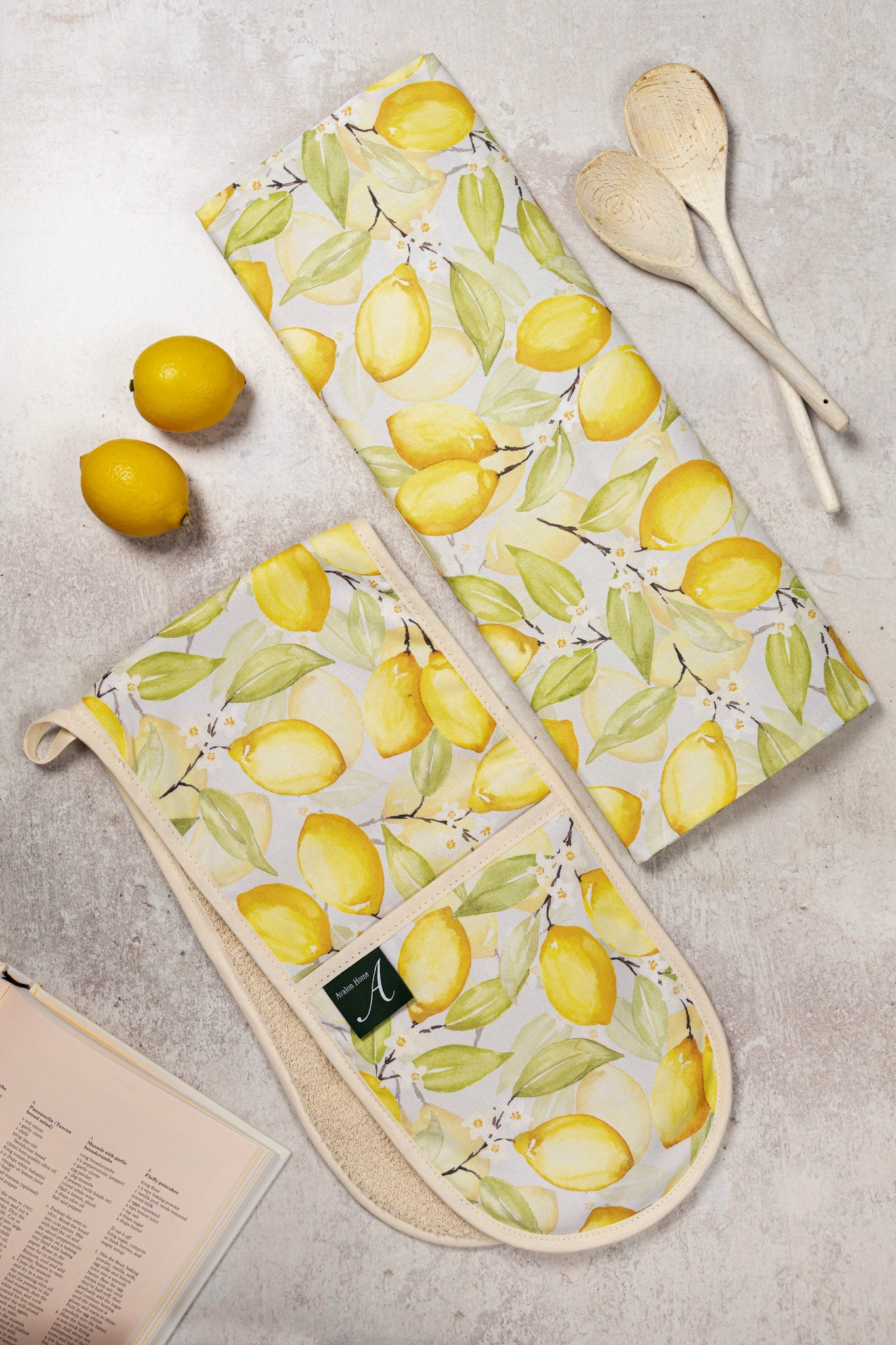 Summer Lemons Tea Towel