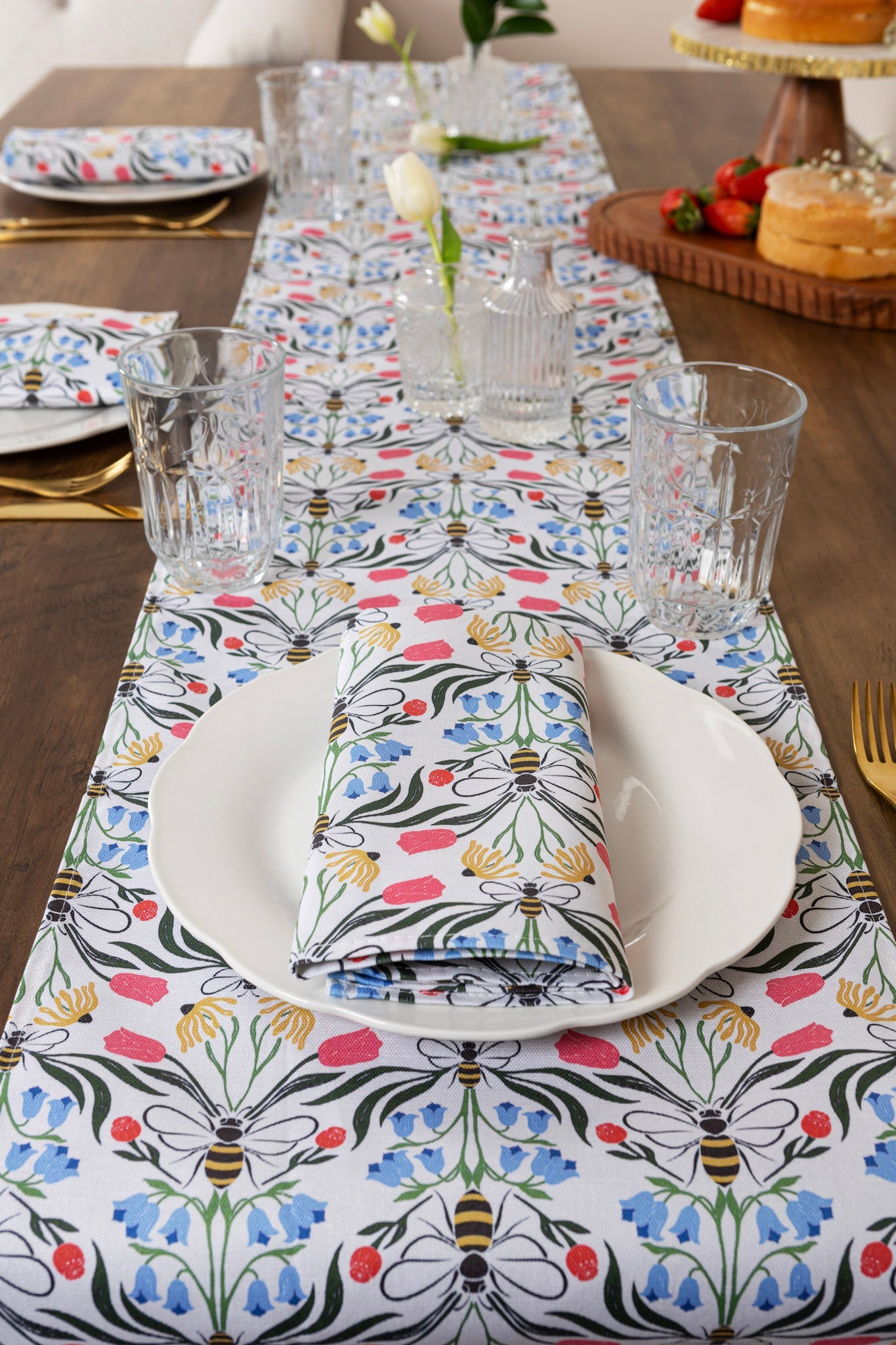 British Bees Table Runner