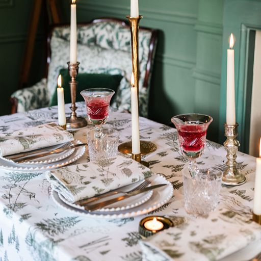 Festive Toile - Forest Tablecloth