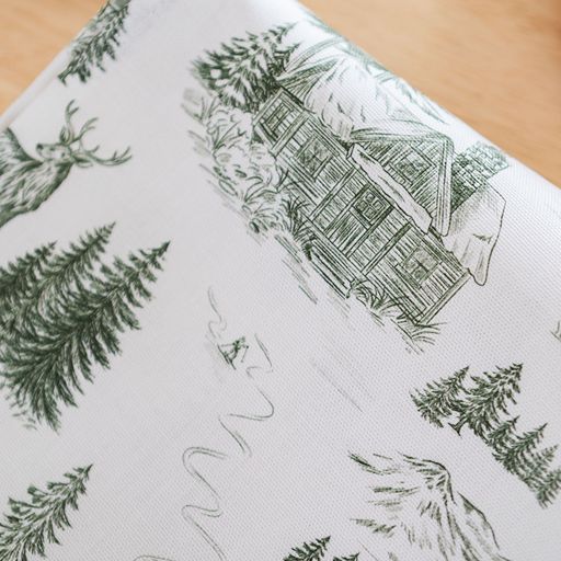 Festive Toile - Forest Tea Towel