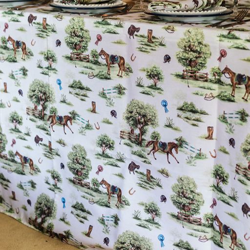 Horse Girl Chic Tablecloth