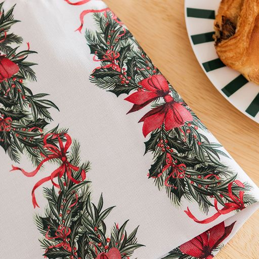 Sweeping Garlands Tea Towel
