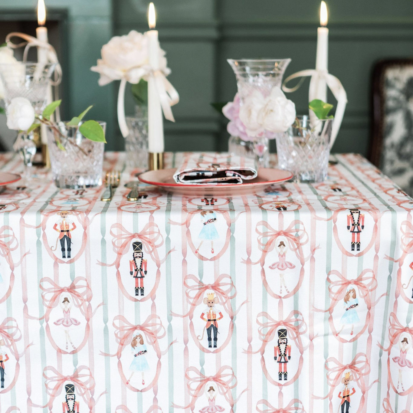 Candied Nutcracker Tablecloth