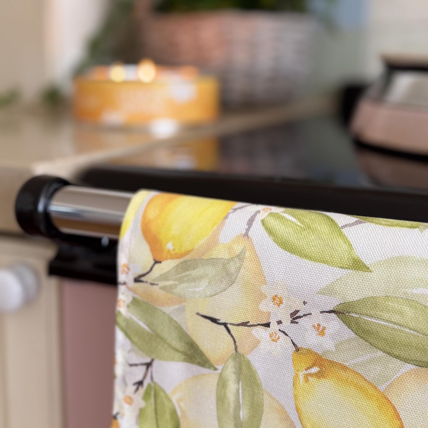 Summer Lemons Tea Towel