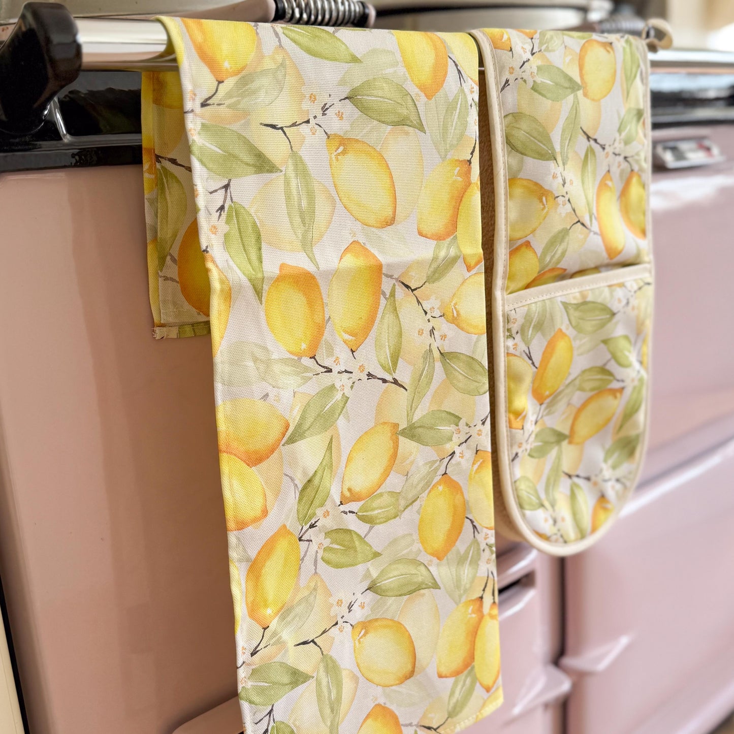 Summer Lemons Tea Towel