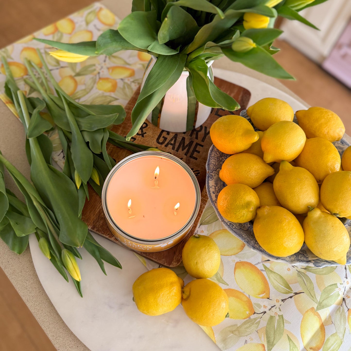 Summer Lemons Table Runner