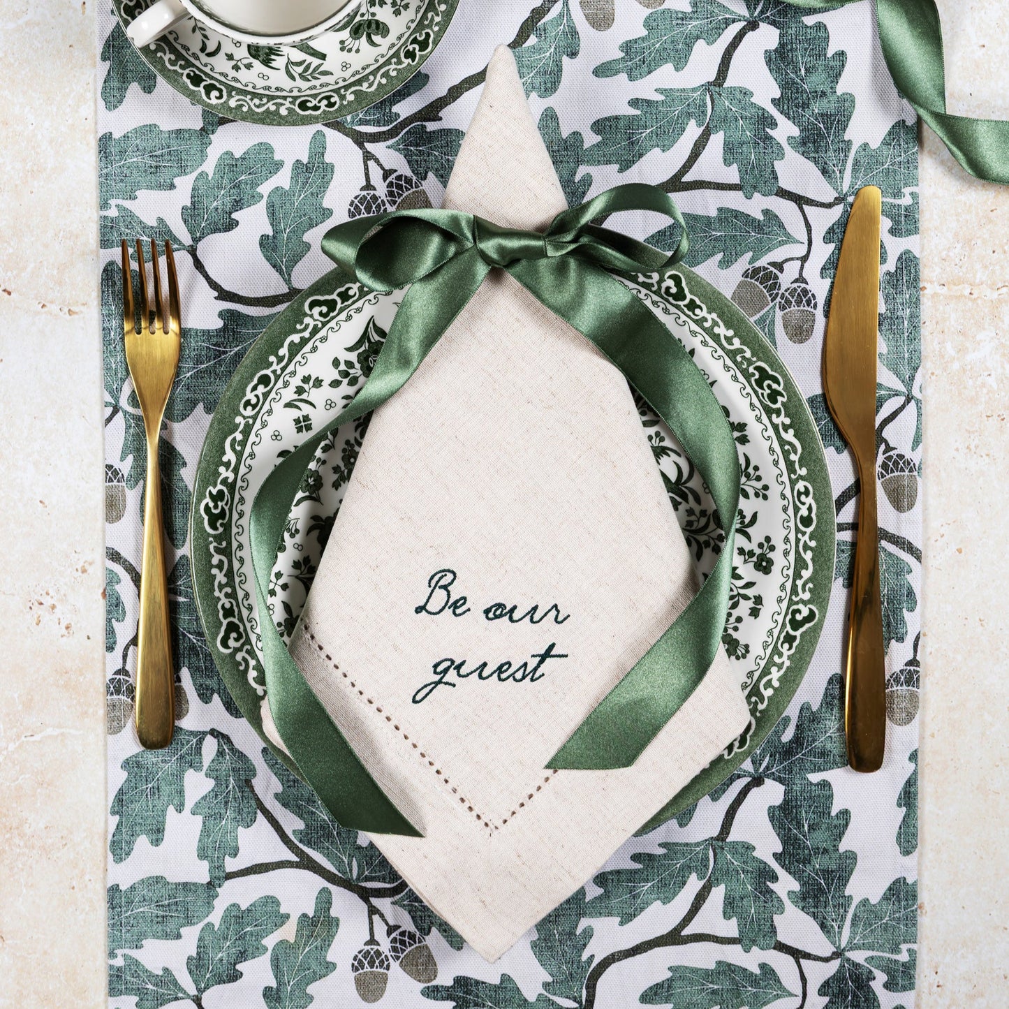 Be Our Guest Embroidered Napkins (Pair)