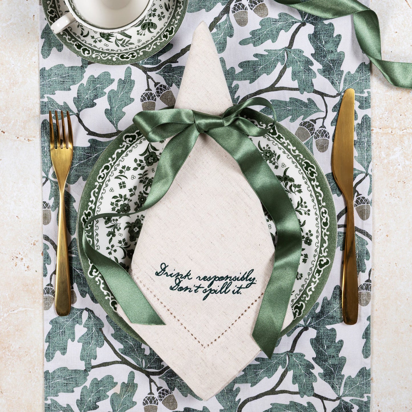 Drink Responsibly, Don't Spill It Napkins (Pair)
