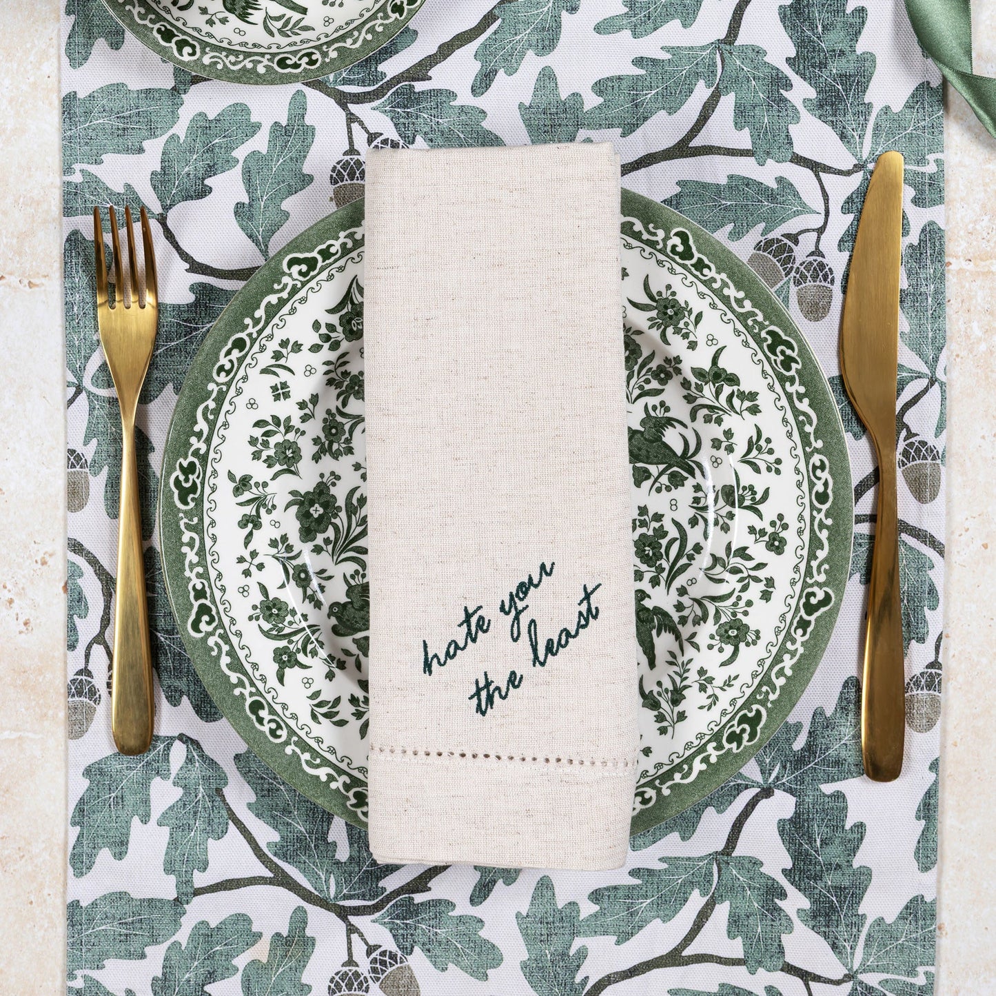 Hate you the Least Embroidered Napkins (Pair)