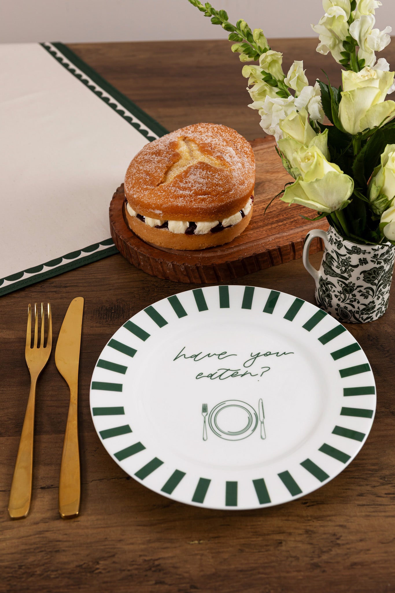 Have You Eaten Bone China Plate