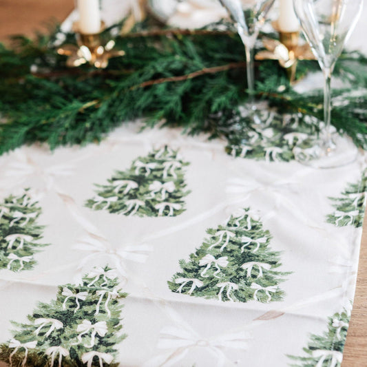 Forest of Cream Table Runner