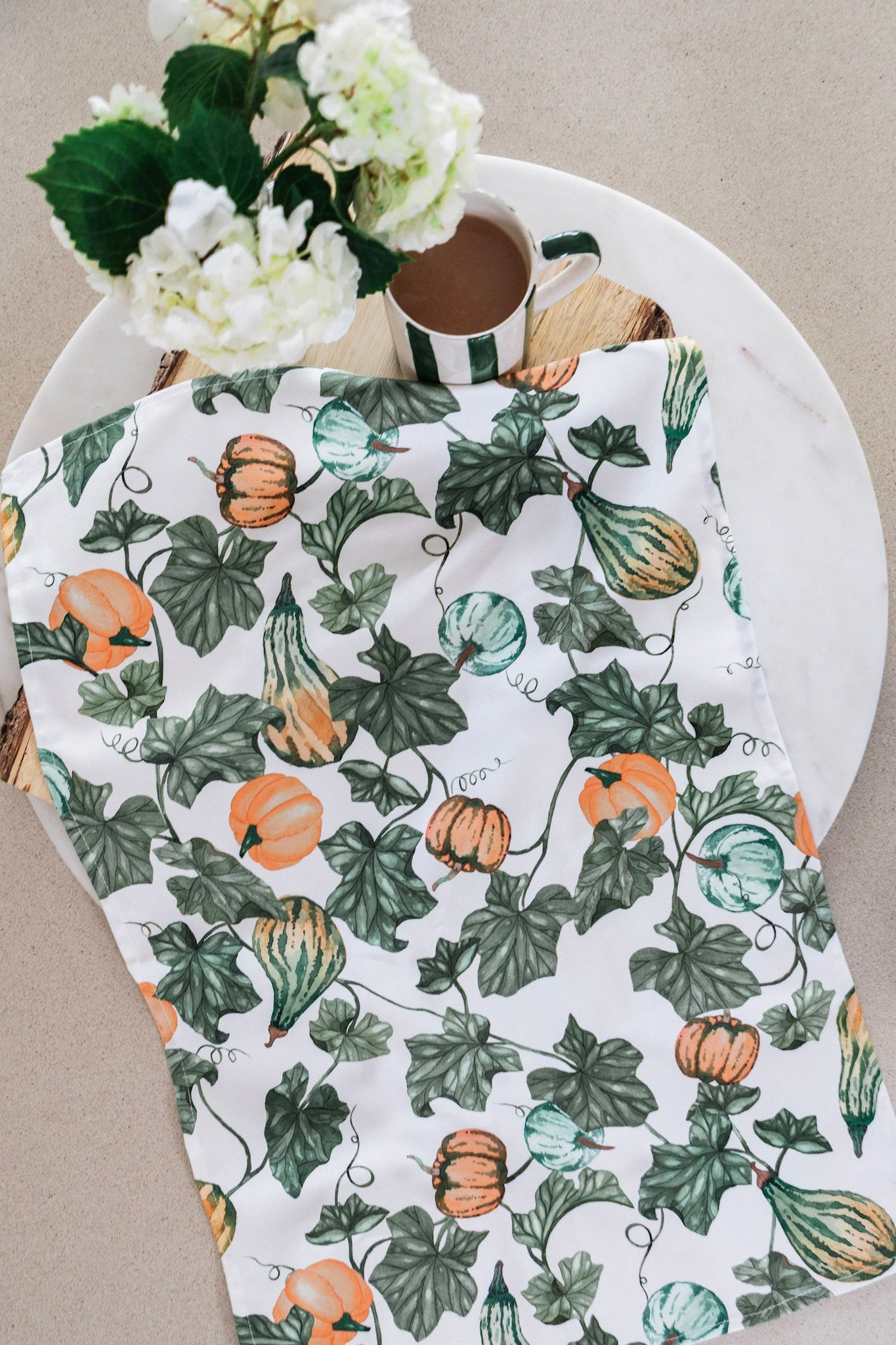 Fallen Gourds Tea Towel