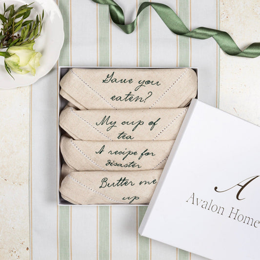 The Hostess Collection- Embroidered Napkin Gift Set