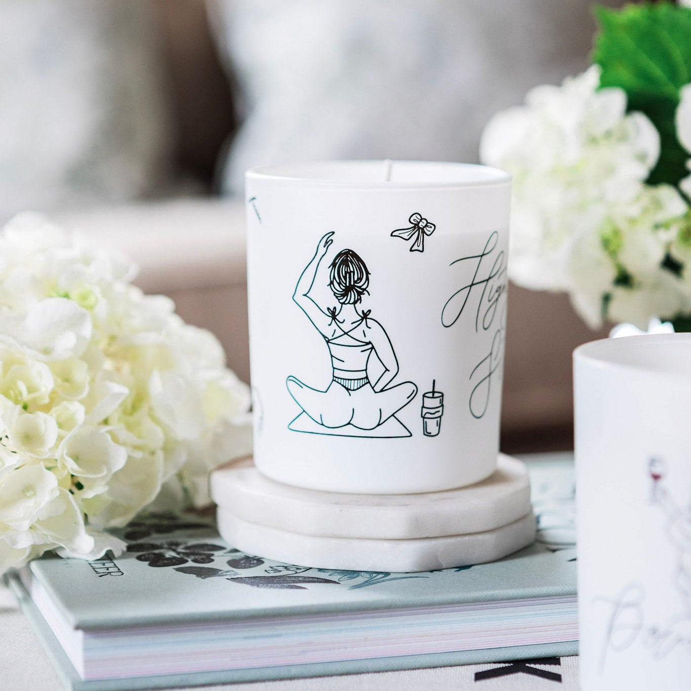 Highly Strung Natural Wax Glass Candle - PREORDER