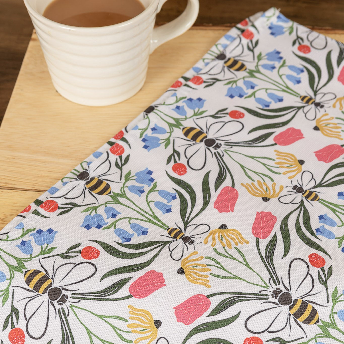 British Bees Tea Towel