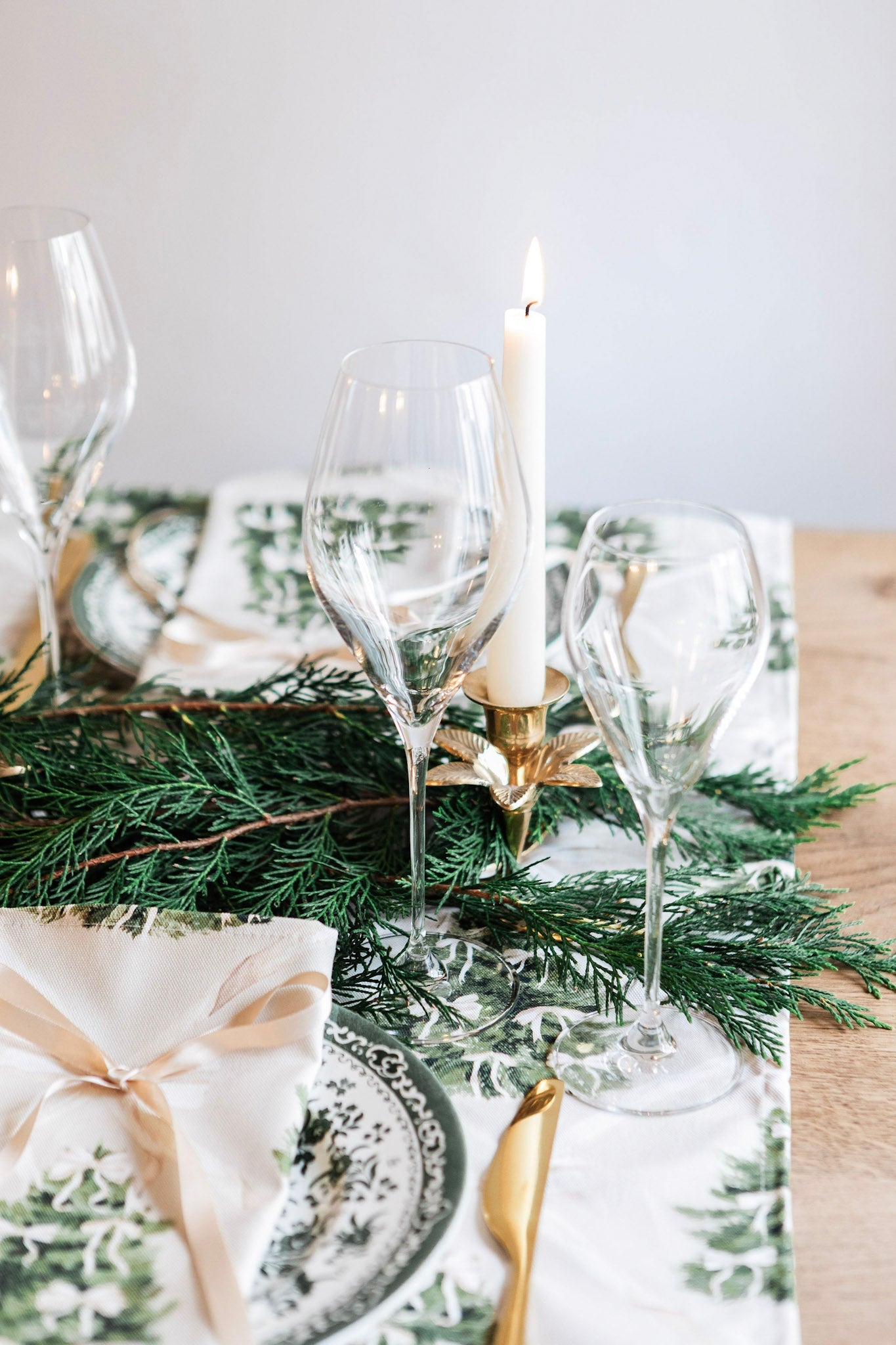 Forest of Cream Table Runner