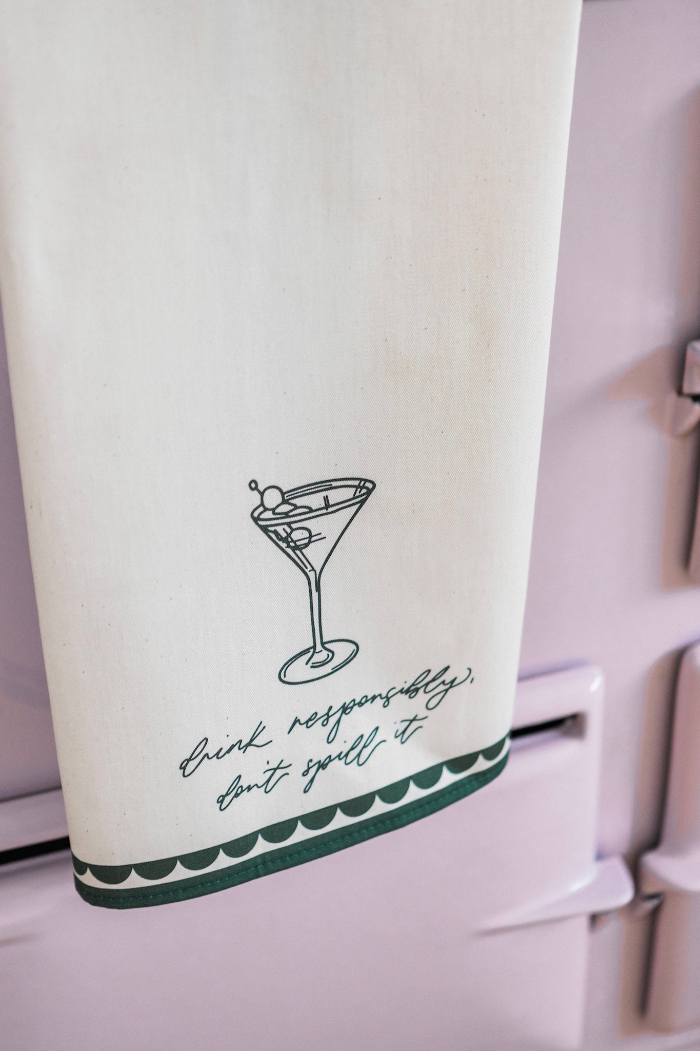 Drink Responsibly, Don't Spill Tea Towel