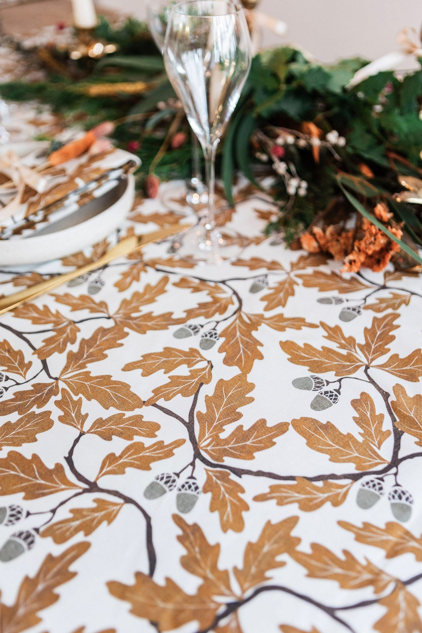 Golden Oak Tablecloth