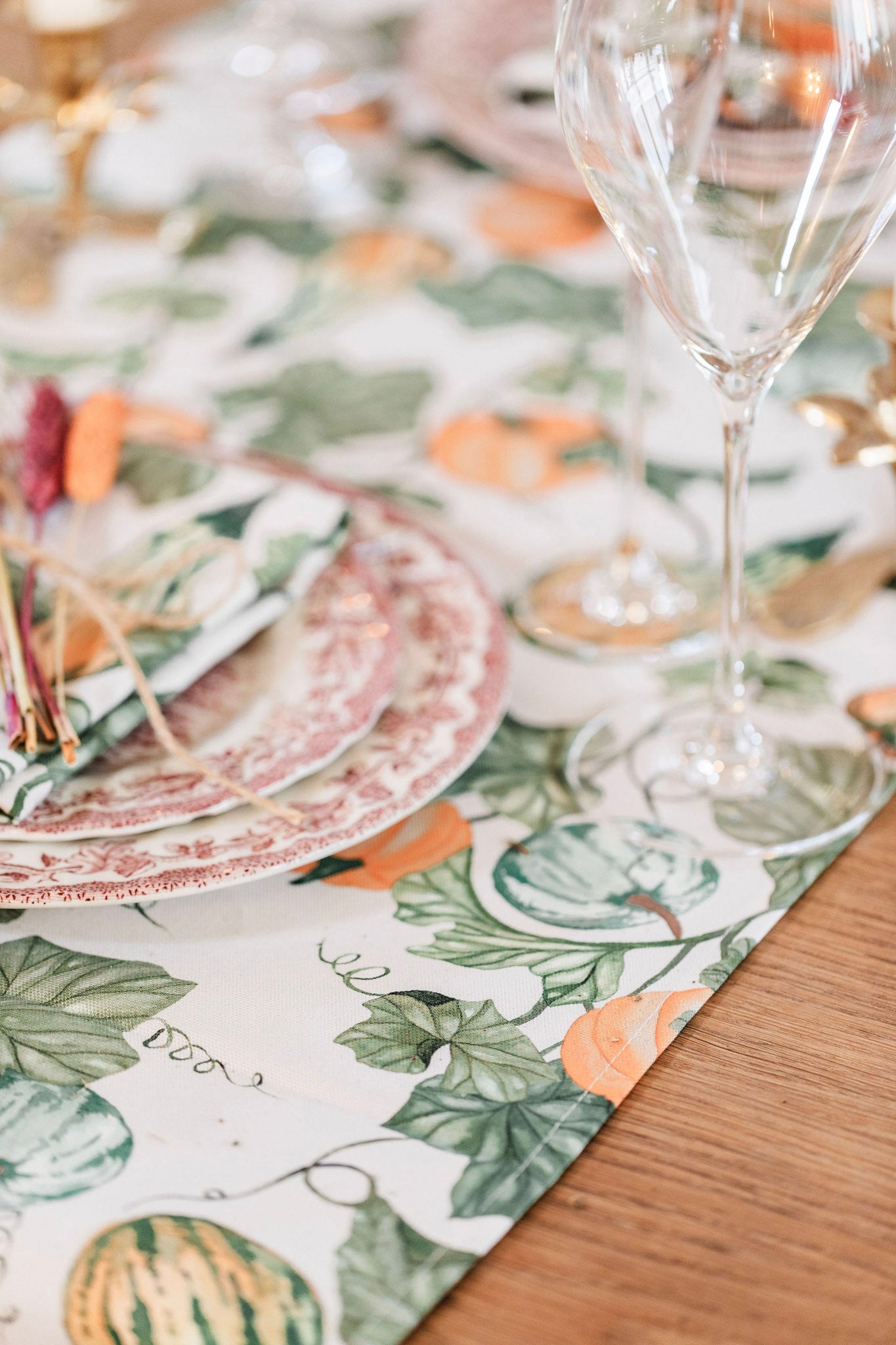Fallen Gourds Table Runner
