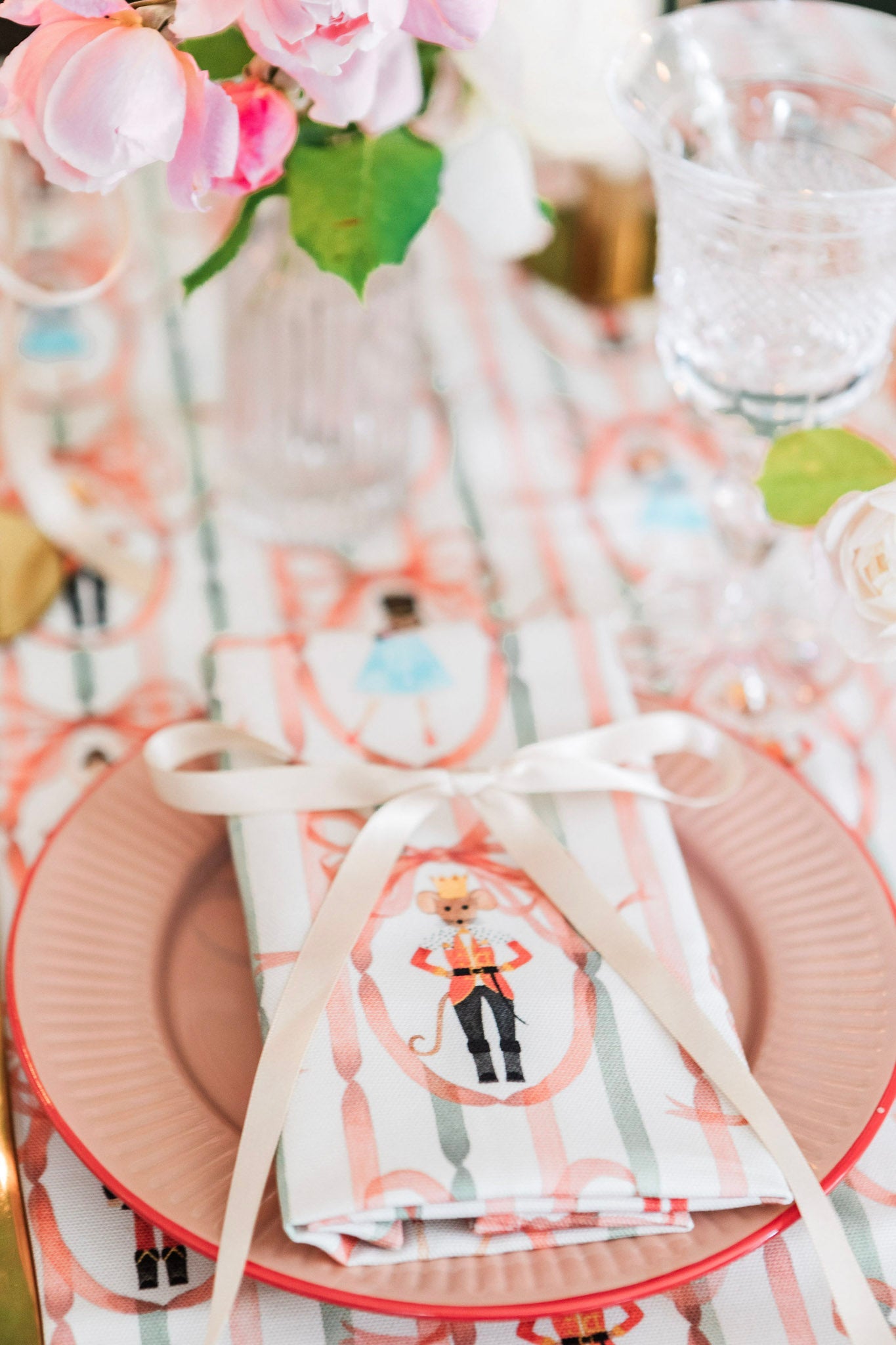 Candied Nutcracker Napkin (Pair)