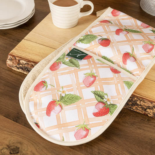Strawberry Picnic Oven Gloves