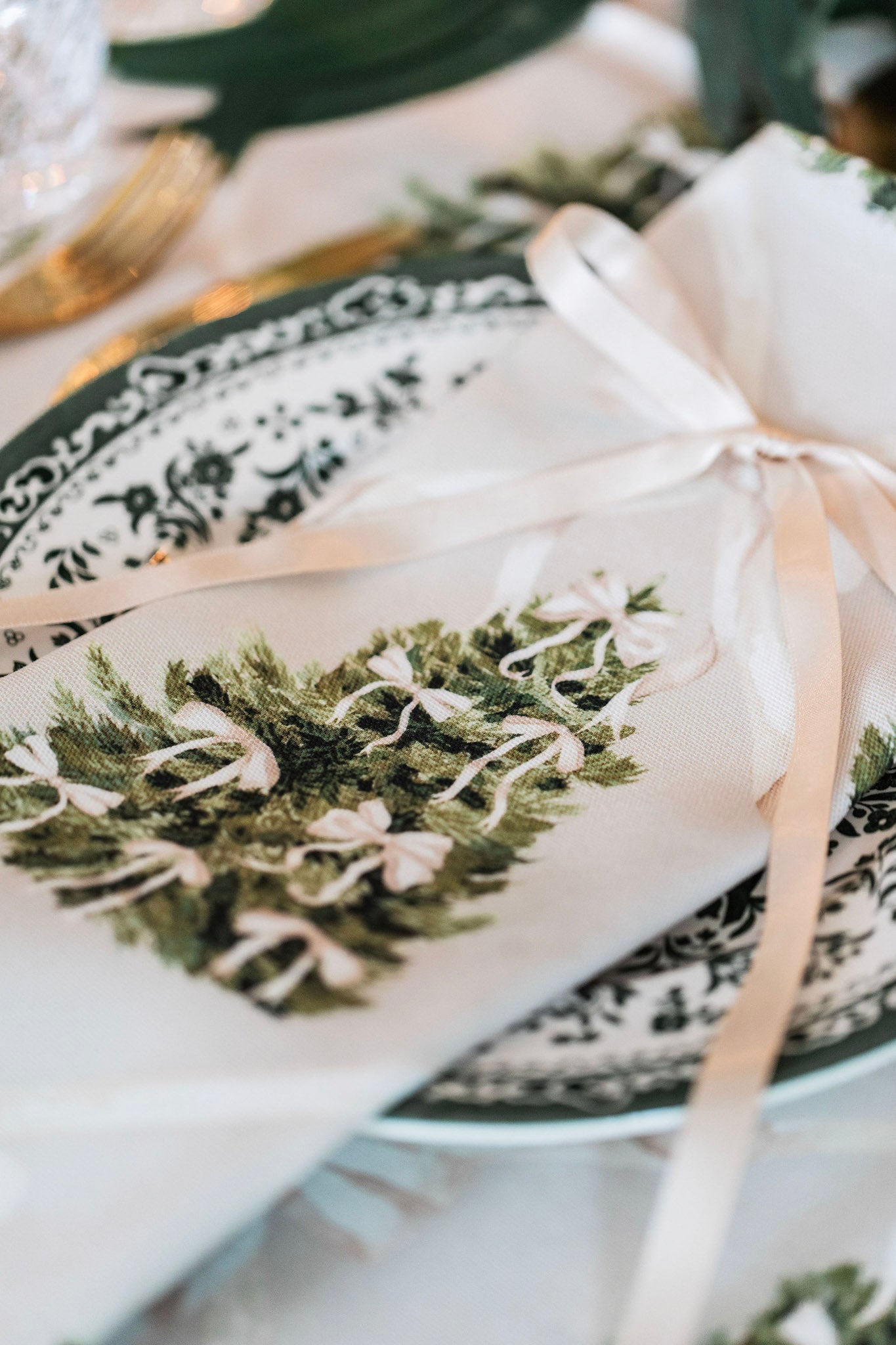 Forest of Cream Napkin (Pair) - Despatching November