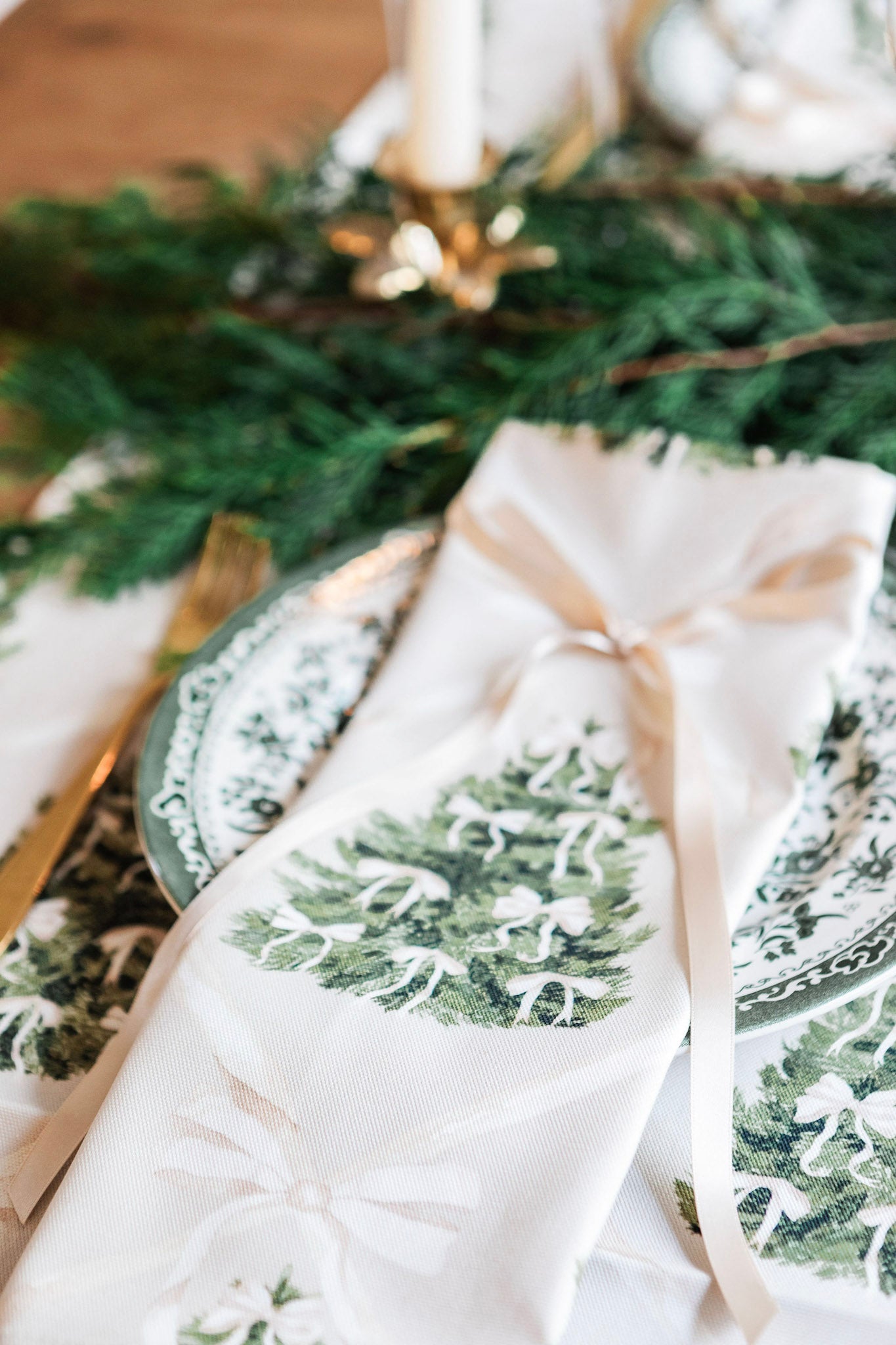 Forest of Cream Napkin (Pair) - Despatching November