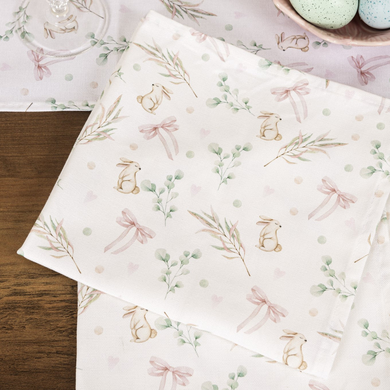 Bunnies and Bows Table Runner