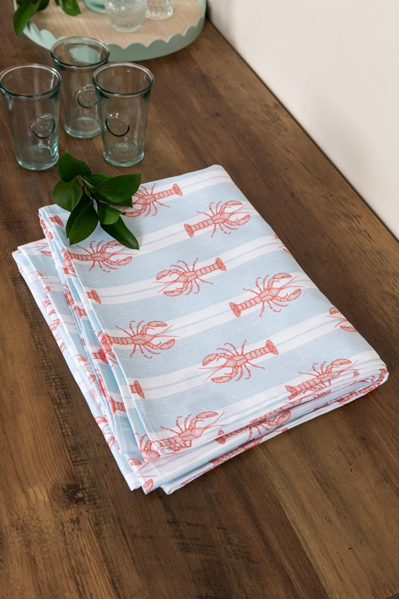 Striped Lobster Tablecloth