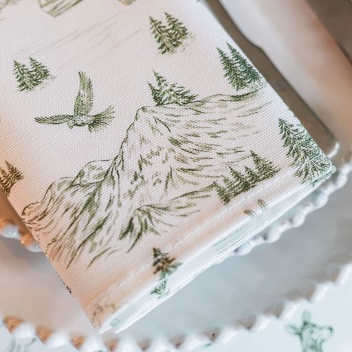 Festive Toile - Forest Napkin (Pair)