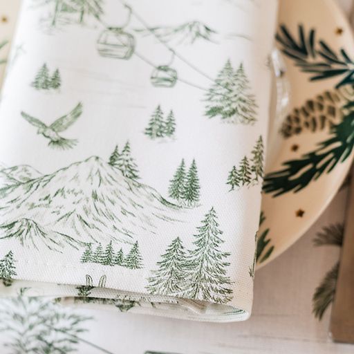 Festive Toile - Forest Napkin (Pair)