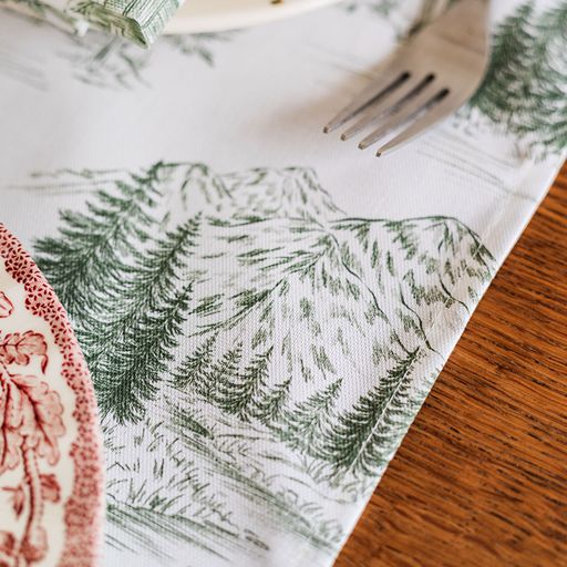 Festive Toile - Forest Table Runner