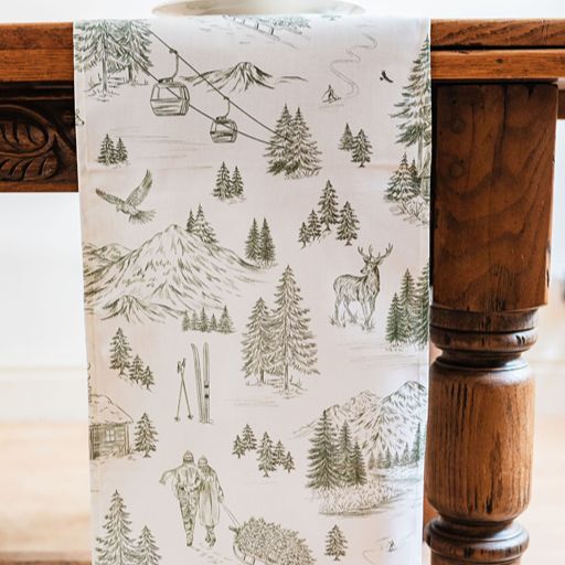 Festive Toile - Forest Table Runner