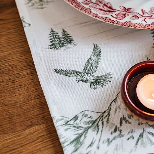 Festive Toile - Forest Table Runner