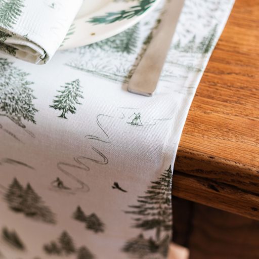 Festive Toile - Forest Table Runner