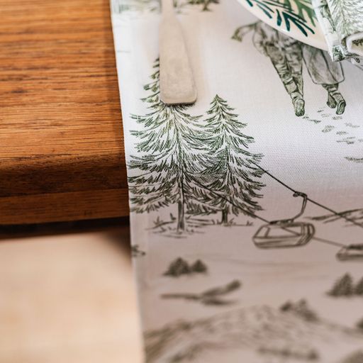 Festive Toile - Forest Table Runner