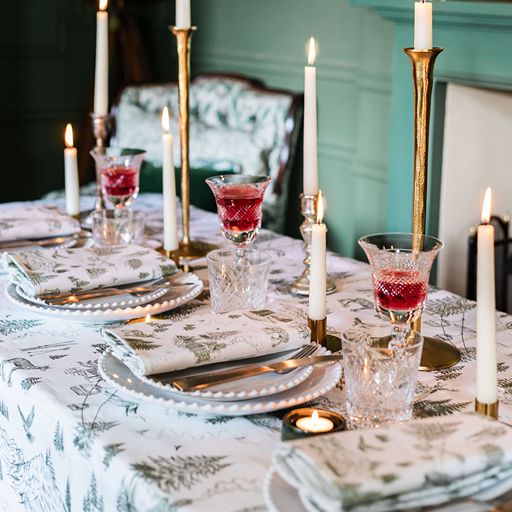 Festive Toile - Forest Tablecloth