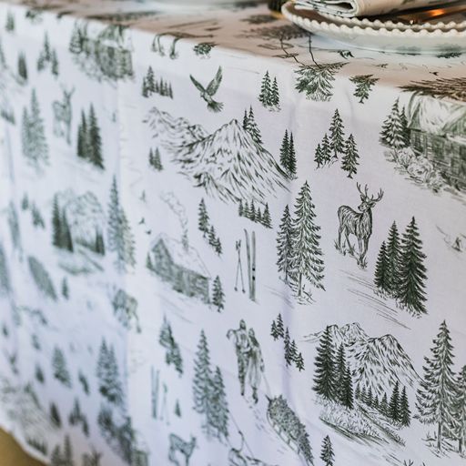 Festive Toile - Forest Tablecloth