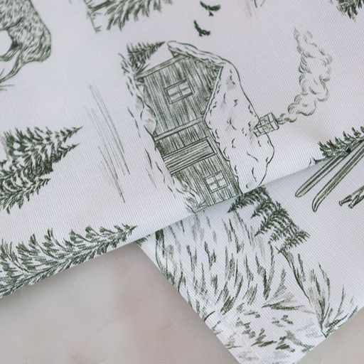 Festive Toile - Forest Tea Towel