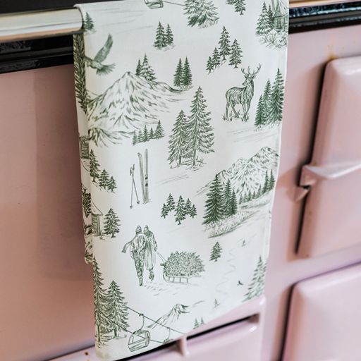 Festive Toile - Forest Tea Towel