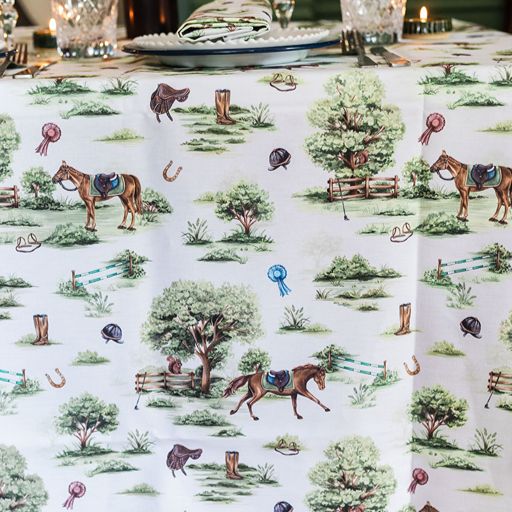 Horse Girl Chic Tablecloth