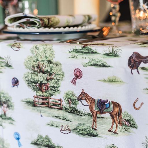 Horse Girl Chic Tablecloth