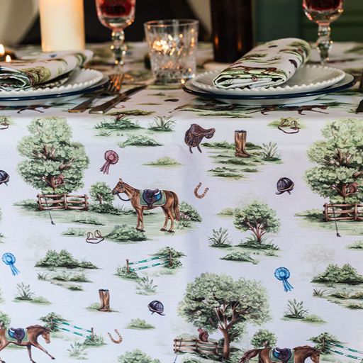 Horse Girl Chic Tablecloth