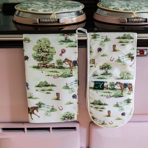 Horse Girl Chic Tea Towel