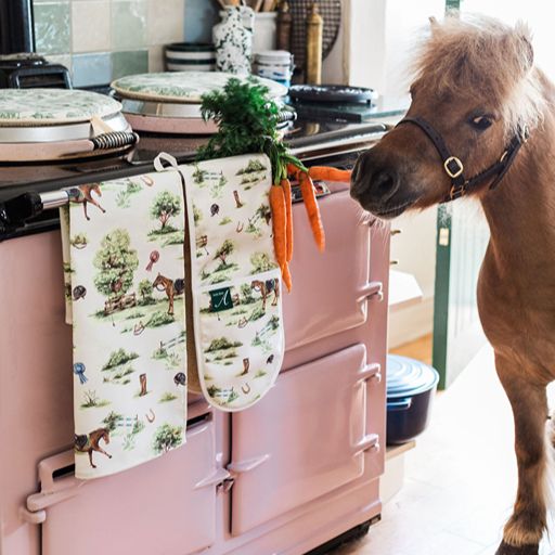 Horse Girl Chic Tea Towel