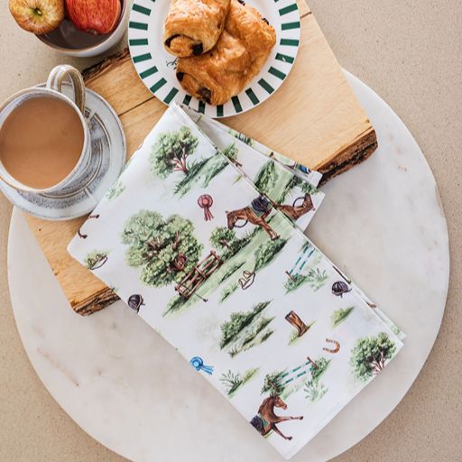 Horse Girl Chic Tea Towel