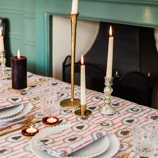 Stripe the Halls Tablecloth